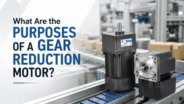 What Are the Purposes of a Gear Reduction Motor?