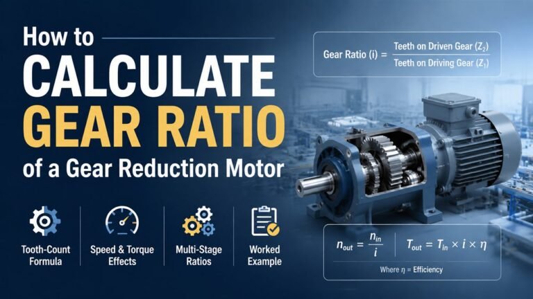 How to Calculate Gear Ratio of a Gear Reduction Motor