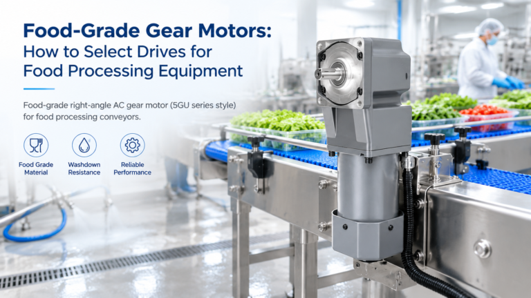 Food-Grade Gear Motors: How to Select Drives for Food Processing Equipment