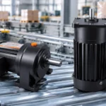 400W three-phase AC gear reducer motor with 22 mm shaft