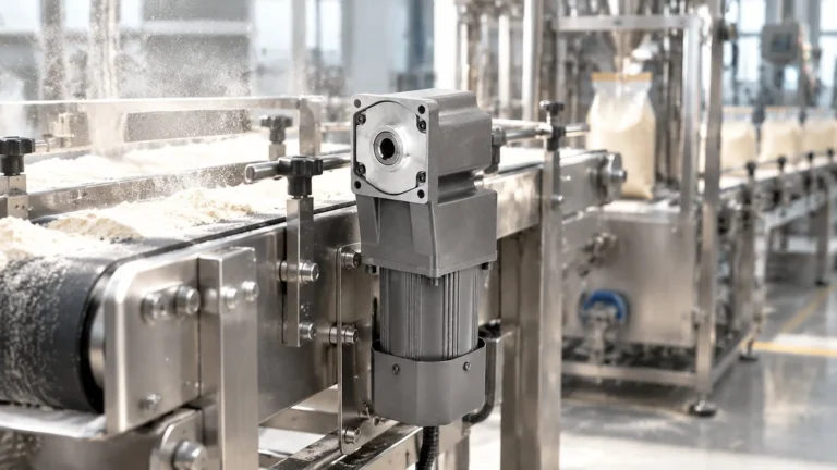 Gear Motors for Dry Food Conveying and Packaging Halls